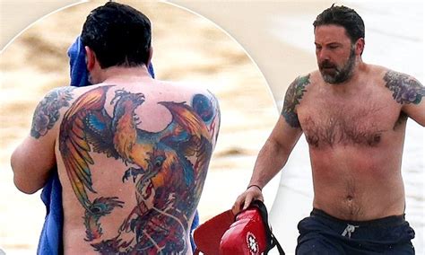 Ben Affleck Sports Back Tattoo Working On Triple Frontier In Hawaii