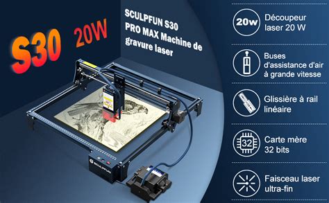 Sculpfun Machine De Gravure Laser S Pro Max D Coupe Laser Laser De