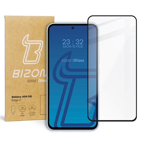 Szkło hartowane Bizon Glass Edge 2 do Galaxy A54 5G czarne Pancernik