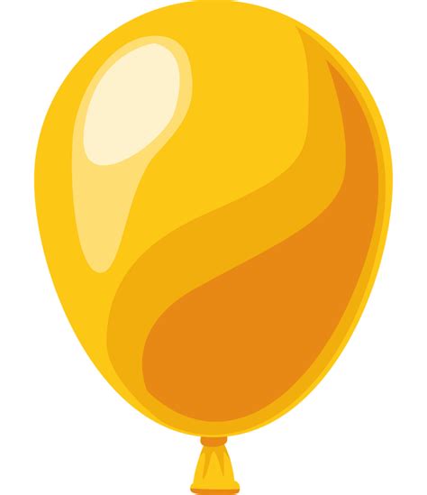 Yellow Balloon Helium Floating 24085862 Png