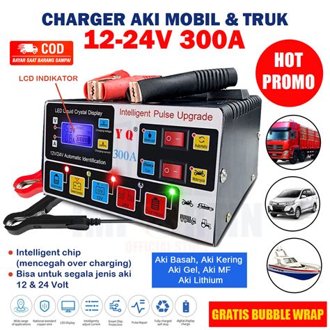 Charger Aki Mobil Motor V V A Charger Aki Otomatis Smart