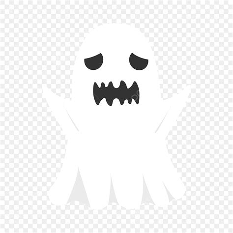 Halloween Scary Face Vector Art Png Halloween Cute Ghost With Scary