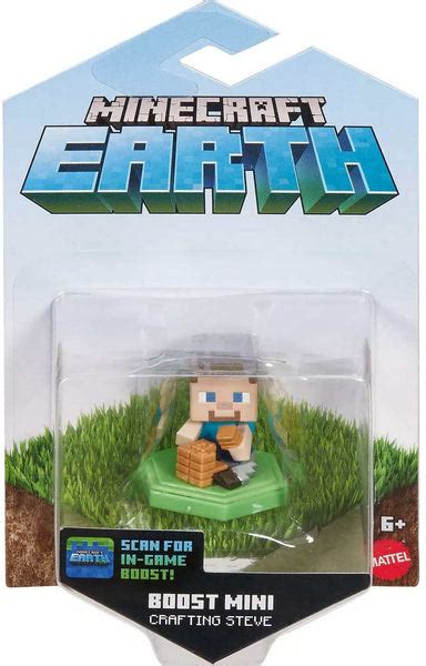 Minecraft Earth Boost Mini Crafting Steve Figure Square Imports