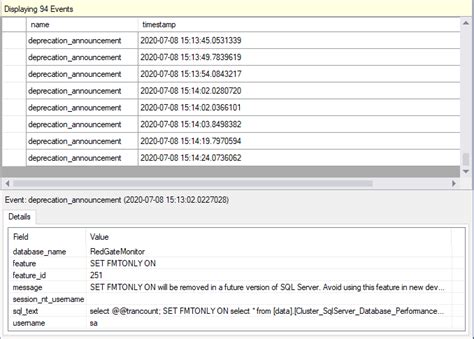 Tracking Use Of Deprecated Sql Server Features Redgate