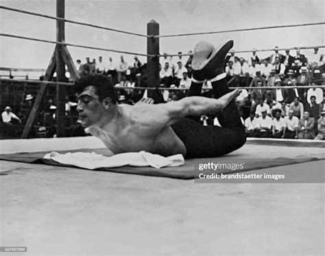 Italian Boxer Primo Carnera 193334 World Heavyweight Champion In