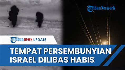 Hizbullah Gempur Habis Habisan Tempat Persembunyian Militer Israel