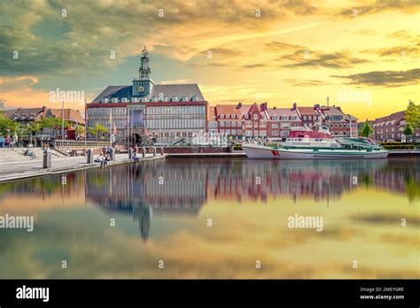 Harbour of Emden, germany Stock Photo - Alamy
