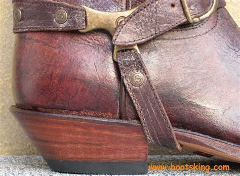 Sendra Boots Bikerboots Braun Vintage Farmer Stiefel Leder Handmade Gr