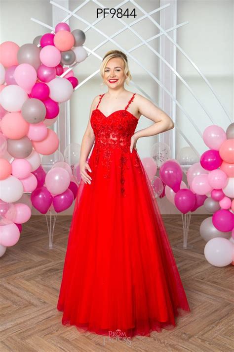 Pf Red Prom Evening Dress Dot S Frocks