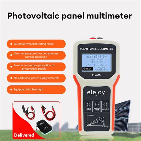 EL400B EL800W EL1600W Photovoltaic Panel Multimeter Solar Panel MPPT