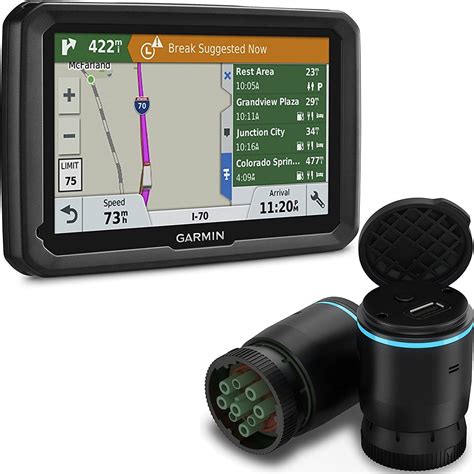 Garmin Dezl 580 LMT S 5 GPS Navigator For Trucks Bundle With ELog