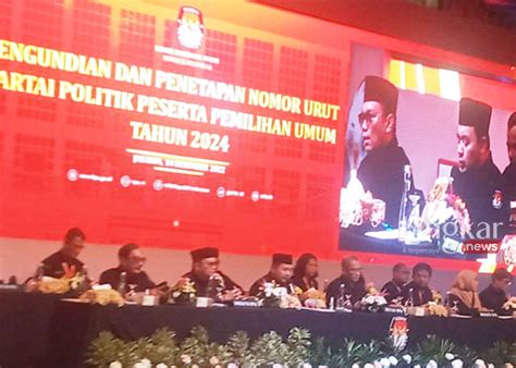 Kpu Tetapkan Nomor Urut 17 Partai Politik Peserta Pemilu 2024