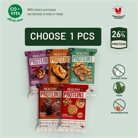 Jual Covita Healthy Protein Bar 40gr Shopee Indonesia