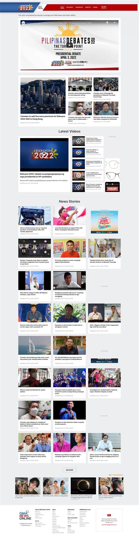 Gma News Online Brings The Biggest Eleksyon 2022 Coverage Online Gma