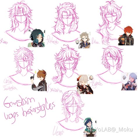 Genshin Hairstyles In My Art Style Genshin Impact Hoyolab