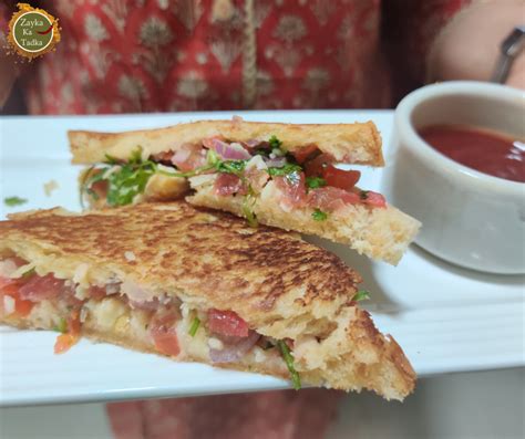 Mexican Style Grilled Sandwich Zayka Ka Tadka