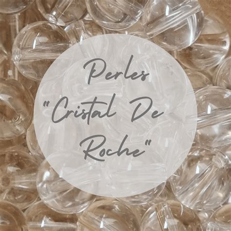 Perle Cristal De Roche une pierre ronde semi précieuse