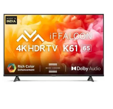 65K61 DP Iffalcon LED Smart Android TV 4K Ultra HD Screen Size 65