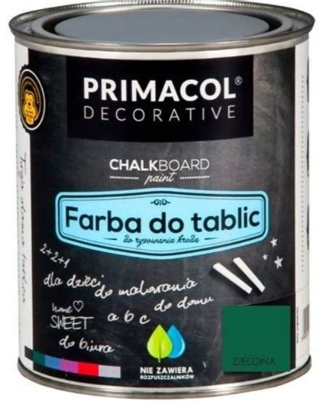 FARBA TABLICOWA ZIELONA DO TABLIC 100 KRYCIA 750 ML PRIMACOL 5434360