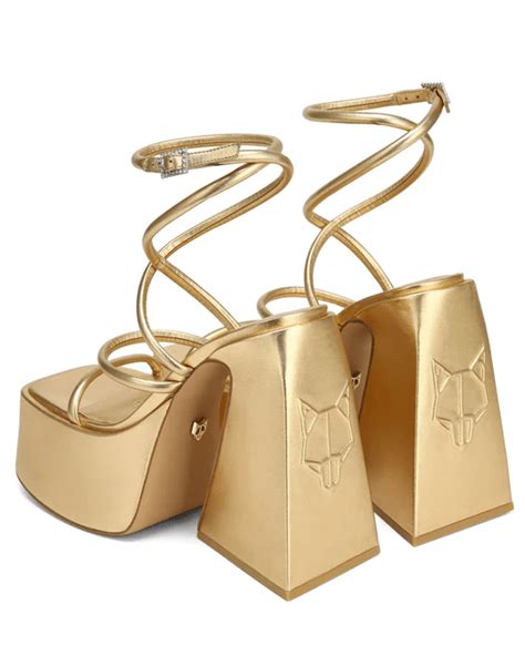 Giày cao gót Naked Wolfe ANGEL GOLD METALLIC Jordan 1