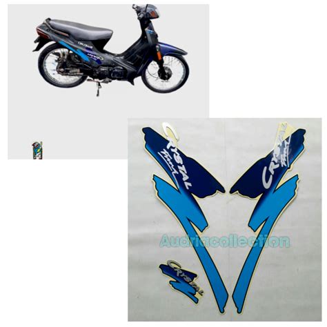 Stiker Striping Lis Body Motor Suzuki Crystal Tune 1993 Biru Lazada