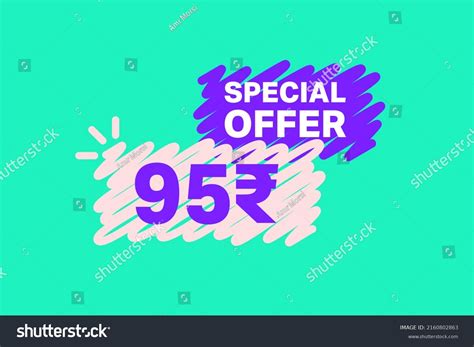 95 Rupee Off Sale Discount Banner Stock Illustration 2160802863