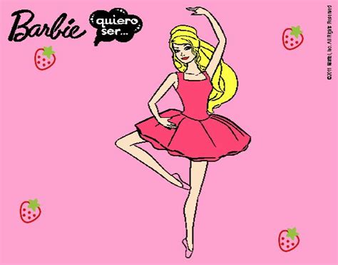 Dibujo De Barbie Bailarina De Ballet Pintado Por En El Día