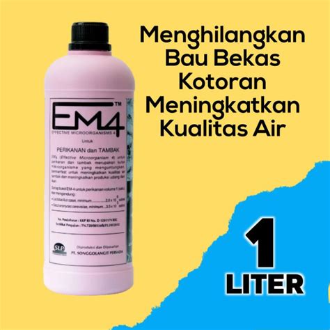 Jual Em4 Perikanan Dan Tambak 1 Liter Menghilangkan Bau Air Shopee