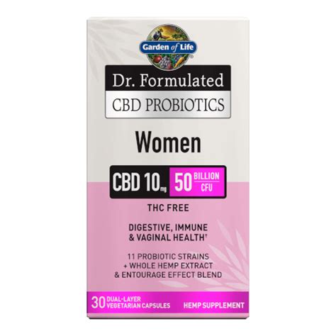 Dr Formulated CBD Probiotics Women 30 Capsules 888 244 8948 By Garden