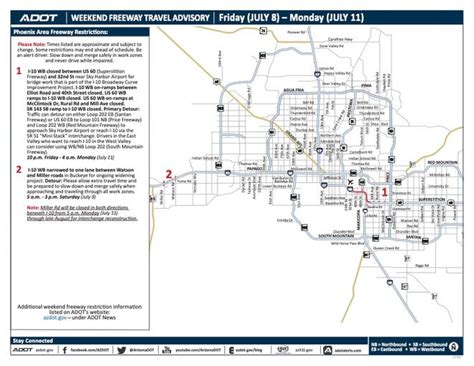 Adot Road Closures Map Ailina Laurette