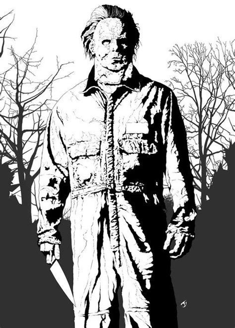 Forever Halloween Coloring Pages Michael Myers Halloween Coloring