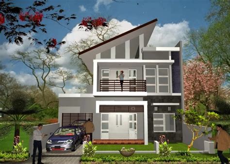 Desain Rumah 2 Lantai Minimalis Modern Elegan Pasundanekspres Id