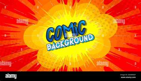 Retro Pop Art Comic Book Background Template Stock Vector Image And Art