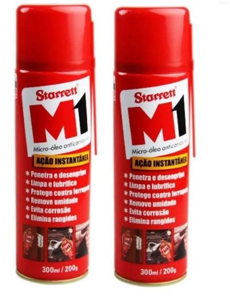 Óleo Lubrificante Desengripante M1 Starrett 300ml Spray zigferramentas