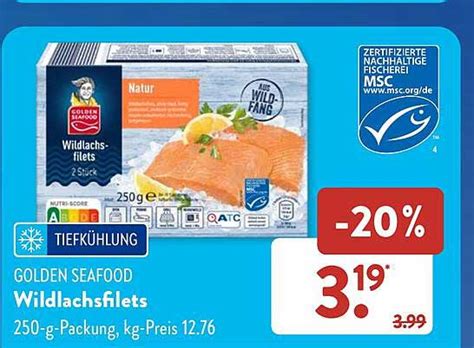 Godlen Seafood Wildlachsfilets Angebot Bei Aldi S D Prospekte De