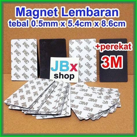 Jual Magnet Sheet Lembaran Double Tape 3m 1pack Isi 15pcs Tebal 0