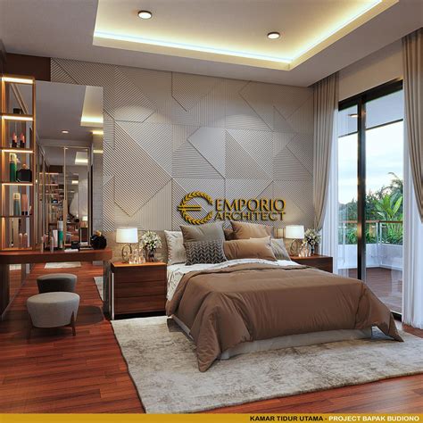 Desain Kamar Tidur Utama Rumah Modern Lantai Bapak Bdn Di Jakarta