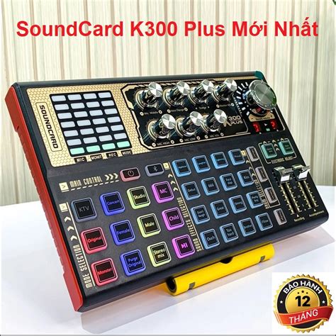 Mua Combo Sound Card K300 Plus Micro Thu Âm BM 900 Tặng Tai Nghe AKG