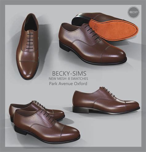 BECKYSIMS Park Avenue Oxford BeckySims Sims 4 Cc Shoes Sims 4 Male