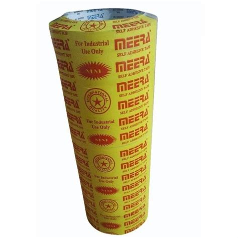 Color Yellow Base Inch Meera Printed Bopp Tape At Rs Piece In