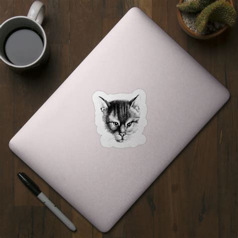 Cat-head - Cat Lover Gifts - Sticker | TeePublic