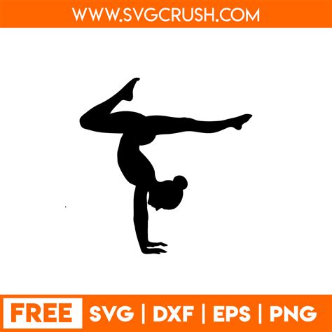 Free GYMNASTIC SVG Cut Files DXF PNG EPS Format Available Free