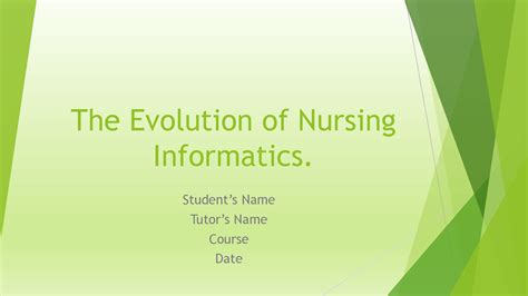 Solution The Evolution Of Nursing Informatics Studypool