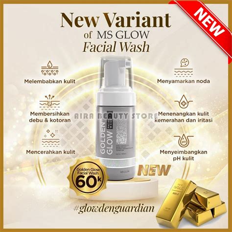 Jual MS GLOW FACIAL WASH GOLDEN GUARDIAN ORIGINAL Shopee Indonesia