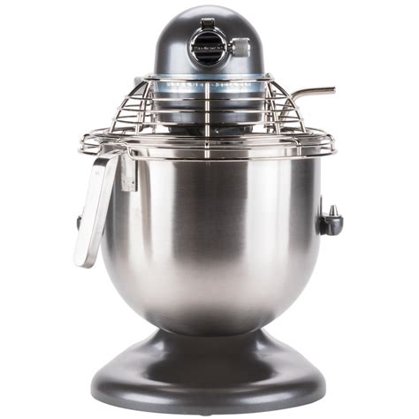 Pewter Kitchenaid 8 Qt Commercial Mixer And Bowl Guard Ksmc895dp