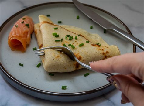 Smoked salmon and cream cheese crepes - Uncommonly Delicious