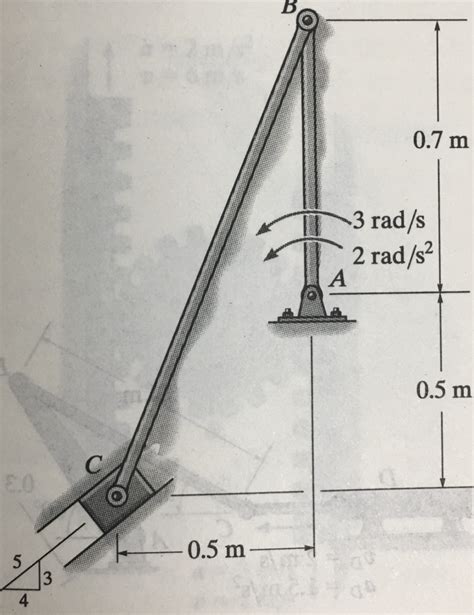 Solved At The Given Instant Member AB Has The Angular Motion Chegg