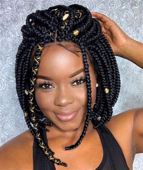 Bob Box Braided Wig Custom Made On Lace Front Human Hair Goddess