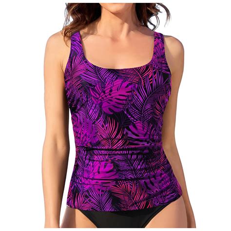 Sobgg Women Lace Up Swimwear Tops Underwire Full Coverage Bikini Top