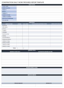 Daily Report Sheet Template Rebeccachulew